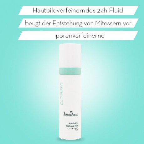 JEAN D'ARCEL 24h fluide lactique mat PURIFIANTE 24h Gesichtsfluid reduziert Talgfluss und verfeinert die Poren  24-часовой флюид лактик мат PURIFIANTE 24-часовой флюид для лица уменьшает выделение кожного сала и сужает поры