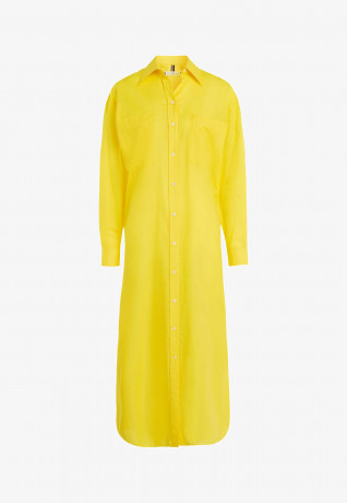 Tommy Hilfiger RELAXED VOILE Shirt dress vivid yellow RELAXED VOILE Платье-рубашка ярко-желтый
