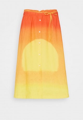 Tommy Hilfiger TOMMY HILFIGER X ANDY WARHOL SUNSET SKIRT A-line skirt orange ЮБКА TOMMY HILFIGER X ANDY WARHOL SUNSET Юбка-трапеция апельсин