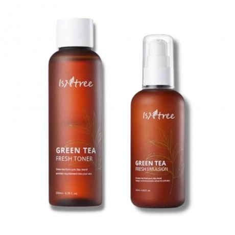 Isntree Set: Green Tea Fresh Toner und Green Tea Fresh Emulsion  Набор: Тоник Green Tea Fresh и Эмульсия Green Tea Fresh