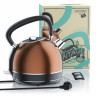 Arendo Arendo Wasserkocher, 1,7 l, 2200 W, Edelstahl Retro Style Vintage, Uberhitzung  Trockenkochschutz, kupfer  Чайник Arendo, 1,7 л, 2200 Вт, нержавеющая сталь, ретро-стиль, винтаж, защита от перегрева, защита от выкипания, медь