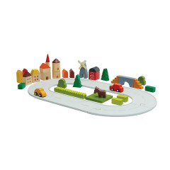 PLANTOYS Planworld Spielklotze Dorf Bausteine Игрушка Planworld блокирует деревенские строительные блоки