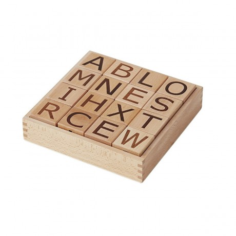 Kids Concept Buchstaben-Klotze Neo natural Bausteine Буквенные блоки Neo натуральные строительные блоки