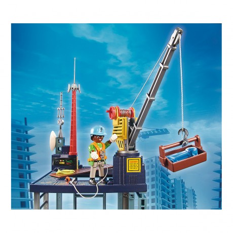 PLAYMOBIL PLAYMOBIL 70816 Starter Pack Baustelle mit Seilwinde PLAYMOBIL 70816 Starter Pack строительная площадка с лебедкой