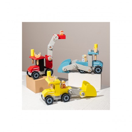 Hocan Demontage- und Montage-Lernspielzeug fur die fruhkindliche Bildung Kombinationswerkzeug-Wartungswagen Разборка и сборка развивающих игрушек для детей младшего возраста