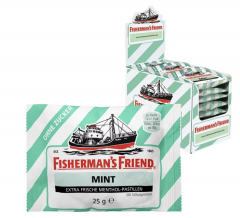Fisherman's Friend SET Mint (24stk) + Spearmint (24stk), Набор 24 шт х 2 упаковки, Мята, Свежая мята, без сахара