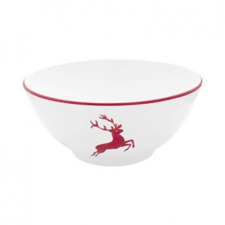 Gmundner Keramik Gmundner Keramik Rubinroter Hirsch Schussel d: 23 cm / 1,5 L Керамическая чаша Gmundner Ruby Red Deer D: 23 см / 1,5 л