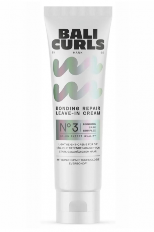 Bali Curls Bonding Leave-In Cream 150ml, Несмываемый крем для кудрявых волос, восстановление и защита, анти-фриз, для кудрей и волн, 150 мл 