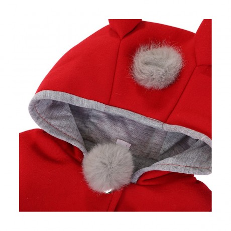 frler frler Hasenohren Mantel fur Baby Madchen Mantel fur Madchen frler кроличьи ушки Пальто для девочки Пальто для девочки