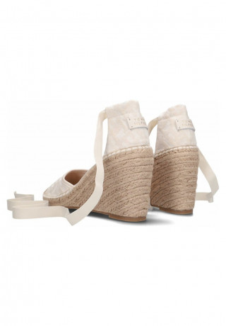 Tommy Hilfiger CLOSED TOE MONOGRAM W W Wedges wit ЗАКРЫТЫЙ НОСОК МОНОГРАММА W W танкетки остроумие