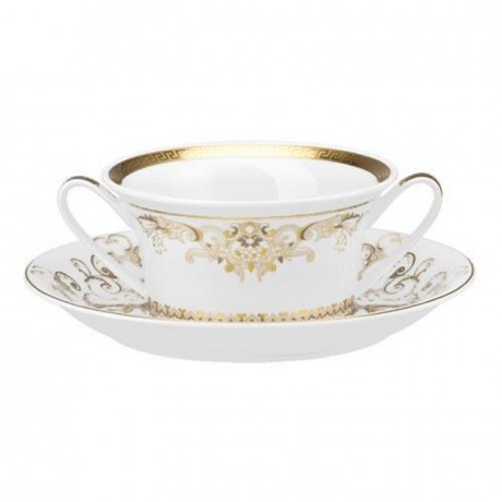 Rosenthal meets Versace Rosenthal Versace Medusa Gala Gold Suppentasse 2-tlg. 0,30 L Rosenthal Versace Medusa Gala Золотая чашка для супа 2 шт. 0,30 л