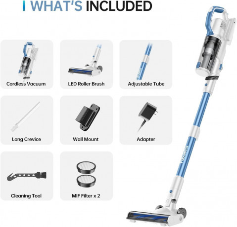 FABULETTA FABULETTA Akku-Hand-und Stielstaubsauger, 250,00 W, Beutellos, 24000pa Kabelloser Beutelloser Staubsauger mit 250W Burstenlosen Motor  Беспроводной ручной пылесос FABULETTA, 250,00 Вт, без мешка, 24000 Па Беспроводной пылесос без мешка с бесщето