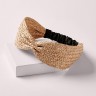 The Hair Edit Raffia Woven Headband повязка на голову из рафии
