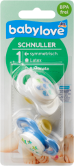 babylove Соска симметричная, Latex, Gr. 1, 2 шт