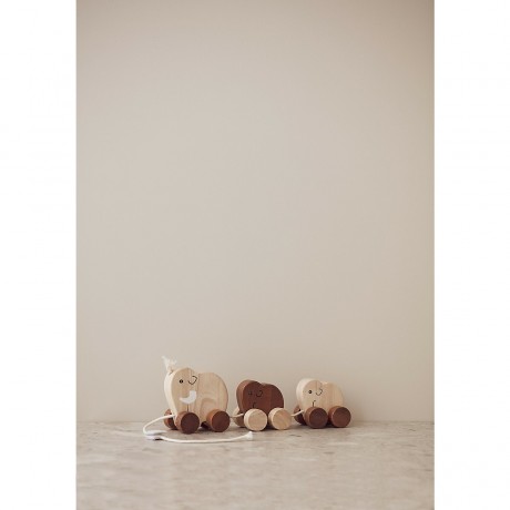 Kids Concept Nachziehtier Mammutfamilie Nachziehspielzeug Мягкое животное Семейство мамонтов