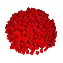 LEGO LEGO 2x2 Steine Rot  - 100x - Red bricks 3003 LEGO 2x2 Bricks Red - 100x - Красные кирпичи 3003