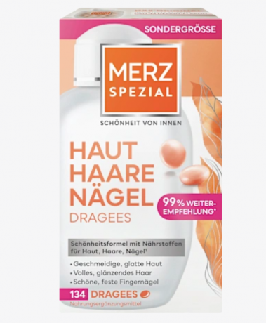Merz Spezial Dragees Haut Haare Nagel 134 St., Мерц Специальные Драже для Кожи, волос и ногтей, 134 шт