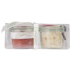 LaNature Badesalz &amp; Duftkerze Granatapfel Badeset Granatapfel, 70 g