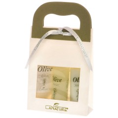 LaNature Geschenkset in der Grifftasche klein Korperpflegeset Olive, 1 шт.