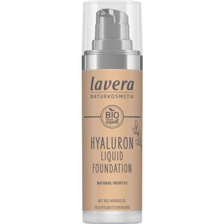 Lavera Gesicht Hyaluron Liquid Foundation, Лавера Тональная основа для макияжа Nr. 02 Cool Ivory  30 мл