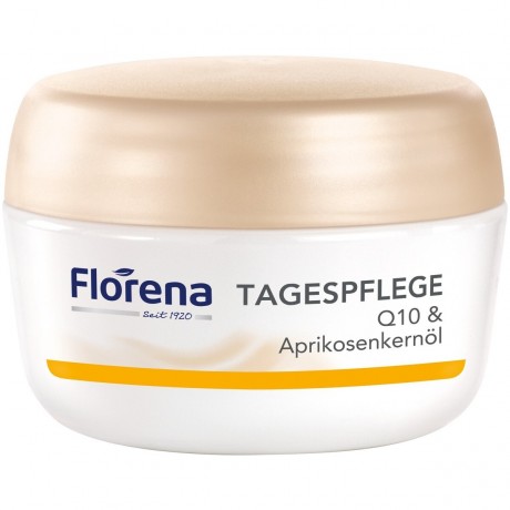 Florena Tagespflege Q10 & Aprikosenkernol  Дневной уход Q10 и масло абрикосовых косточек