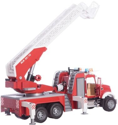 Bruder bruder 02821 MACK Granite Feuerwehrleiterwagen mit Pumpe bruder 02821 MACK Гранитная пожарная автолестница с насосом