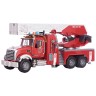 Bruder bruder 02821 MACK Granite Feuerwehrleiterwagen mit Pumpe bruder 02821 MACK Гранитная пожарная автолестница с насосом