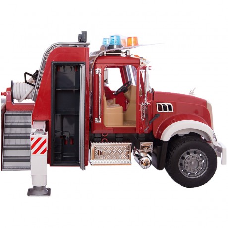 Bruder bruder 02821 MACK Granite Feuerwehrleiterwagen mit Pumpe bruder 02821 MACK Гранитная пожарная автолестница с насосом
