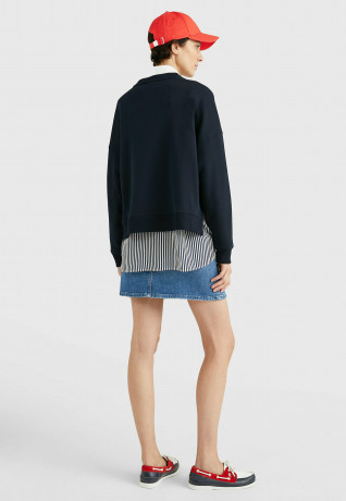 Tommy Hilfiger ARCHED LOGO MONOGRAM  Sweatshirt desert sky ARCHED LOGO MONOGRAM Толстовка небо пустыни