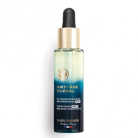 Yves Rocher Anti-Age Global Regenerierendes 2-Phasen Nachtkonzentrat Anti-Age Global Регенерирующий 2-фазный ночной концентрат