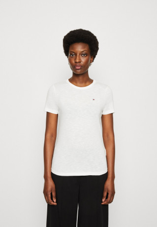 Tommy Hilfiger 1985 C NK SS Basic T-shirt ecru 1985 C NK SS — базовая футболка экрю