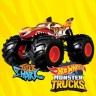 Mattel Hot Wheels Monster Trucks 1:24 Die-Cast Tiger Shark Hot Wheels Monster Trucks 1:24 литая тигровая акула