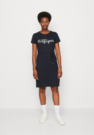 Tommy Hilfiger ROPE PUFF PRINT KNEE Jersey dress desert sky ROPE PUFF PRINT KNEE Платье из джерси небо пустыни