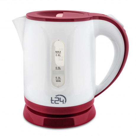 T24 T24 Reise-Wasserkocher Mini Wasserkocher Reisewasserkocher 0,8 Liter /1100 Watt Kettle ROT, 1100 W  Дорожный чайник T24, мини-чайник, дорожный чайник, 0,8 л/1100 Вт, чайник RED, 1100 Вт