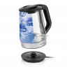 GOURMETmaxx GOURMETmaxx Wasserkocher Glas-Wasserkocher 1,7l Edelstahl/schwarz, 1.7 l, 2200,00 W  Чайник GOURMETmaxx стеклянный чайник 1,7л нержавеющая сталь/черный, 1,7 л, 2200,00 Вт