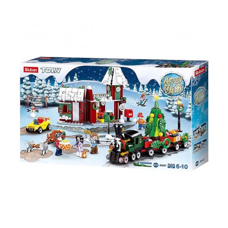 Sluban Klemmbausteine Weihnachtliches Dorf (565 Teile) Рождественская деревня (565 штук)