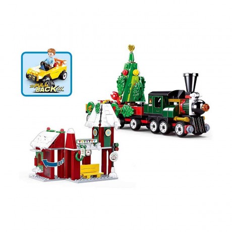 Sluban Klemmbausteine Weihnachtliches Dorf (565 Teile) Рождественская деревня (565 штук)