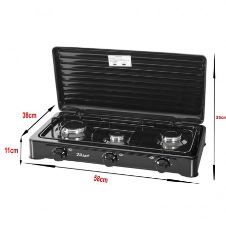 Zilan Zilan Gaskocher ZLN-0032, (Set), Nutzbar mit Butan / Propan Gas oder LPG-Mischung (Flussiggas)  Газовая плита Zilan ZLN-0032, (комплект), может использоваться с газом бутан/пропан или смесью LPG (сжиженный газ)