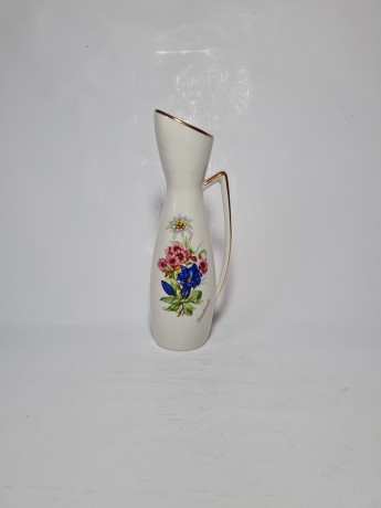 Ваза винтажная Lutz "Букет полевых цветов", среднего размера, 22,5 см, Австрия, 1960-70гг.