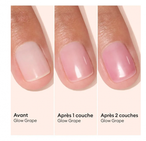 Manucurist Active Glow Blueberry + Grape, укрепляющий лак для ногтей с эффектом геля и натурального сияния, холодный розово-лиловый и полупрозрачный ягодный, укрепление ногтей, 2 х 15 мл