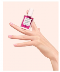 Manucurist Active Glow Blueberry + Grape, укрепляющий лак для ногтей с эффектом геля и натурального сияния, холодный розово-лиловый и полупрозрачный ягодный, укрепление ногтей, 2 х 15 мл