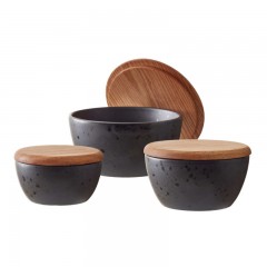 Bitz Bitz Gastro black Schussel mit Deckel Set 3-tlg. d: 10 cm / 12 cm / 14 cm Bitz Gastro черная миска с крышкой набор из 3 предм. д: 10см / 12см / 14см