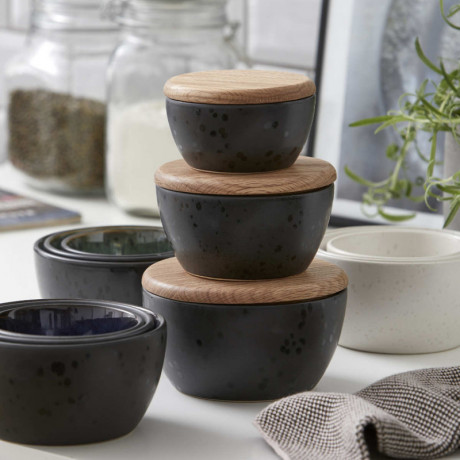 Bitz Bitz Gastro black Schussel mit Deckel Set 3-tlg. d: 10 cm / 12 cm / 14 cm Bitz Gastro черная миска с крышкой набор из 3 предм. д: 10см / 12см / 14см