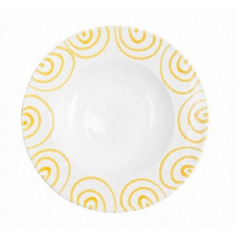 Gmundner Keramik Gmundner Keramik Gelbgeflammt Pastateller Gourmet d: 29 cm / h: 4,5 cm Gmundner Ceramics Тарелка для макарон с желтым пламенем Gourmet d: 29 см / высота: 4,5 см