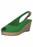 Tommy Hilfiger ESSENTIAL  Peep toes green ESSENTIAL – Открытые пальцы ног зеленый