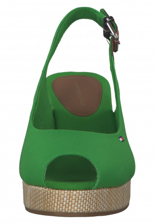Tommy Hilfiger ESSENTIAL  Peep toes green ESSENTIAL – Открытые пальцы ног зеленый