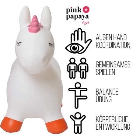 Pink Papaya Hupftier Einhorn Копытное животное единорог