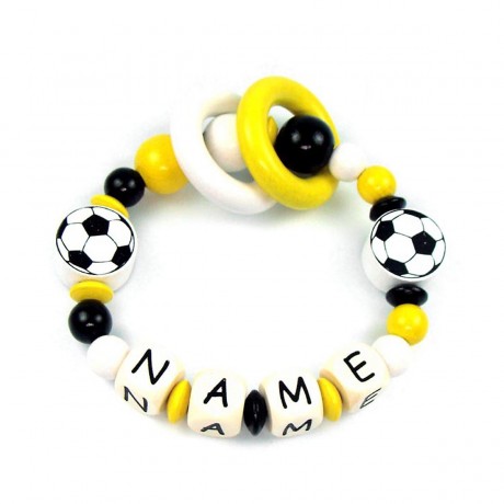 elefantasie Greifling Fussball personalisiert mit Namen Игрушечный футбол Grip с именем