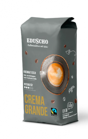 Eduscho Crema Grande Ganze Bohne 1 kg, Кофе в зернах Крема Гранде, 1кг 