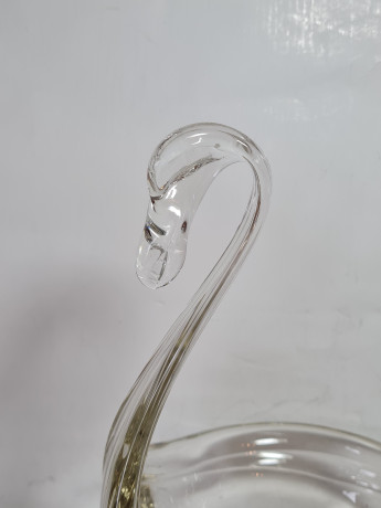 Чаша винтажная Murano в форме лебедя, муранское стекло, 19 x 16,5 x 26 см, Италия, 1960-1970гг.